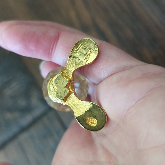 SWAROVSKI I RARE Vintage 1983 Trimlite Giftware Crystal and Gold Circus Clown - Picture 9 of 15